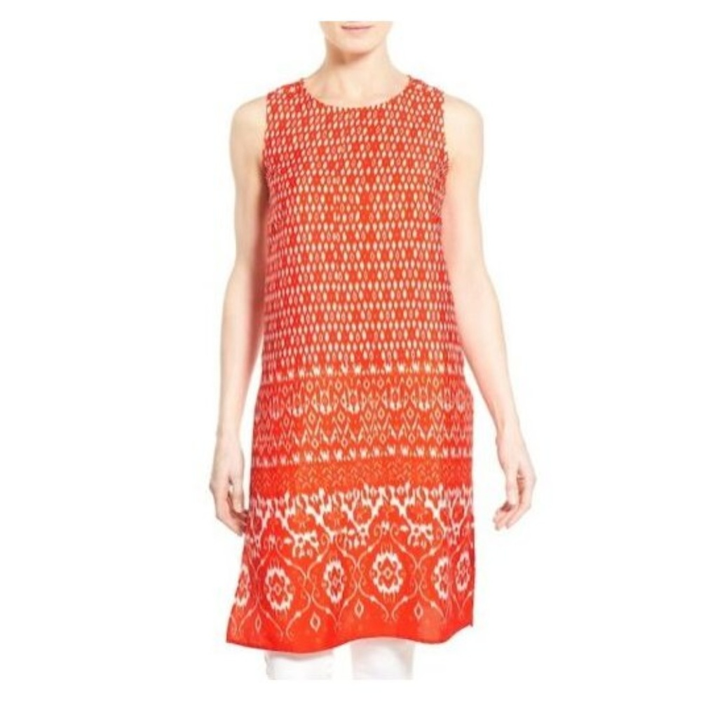 NWT Vince Camuto Diamond Lantern Print Tunic